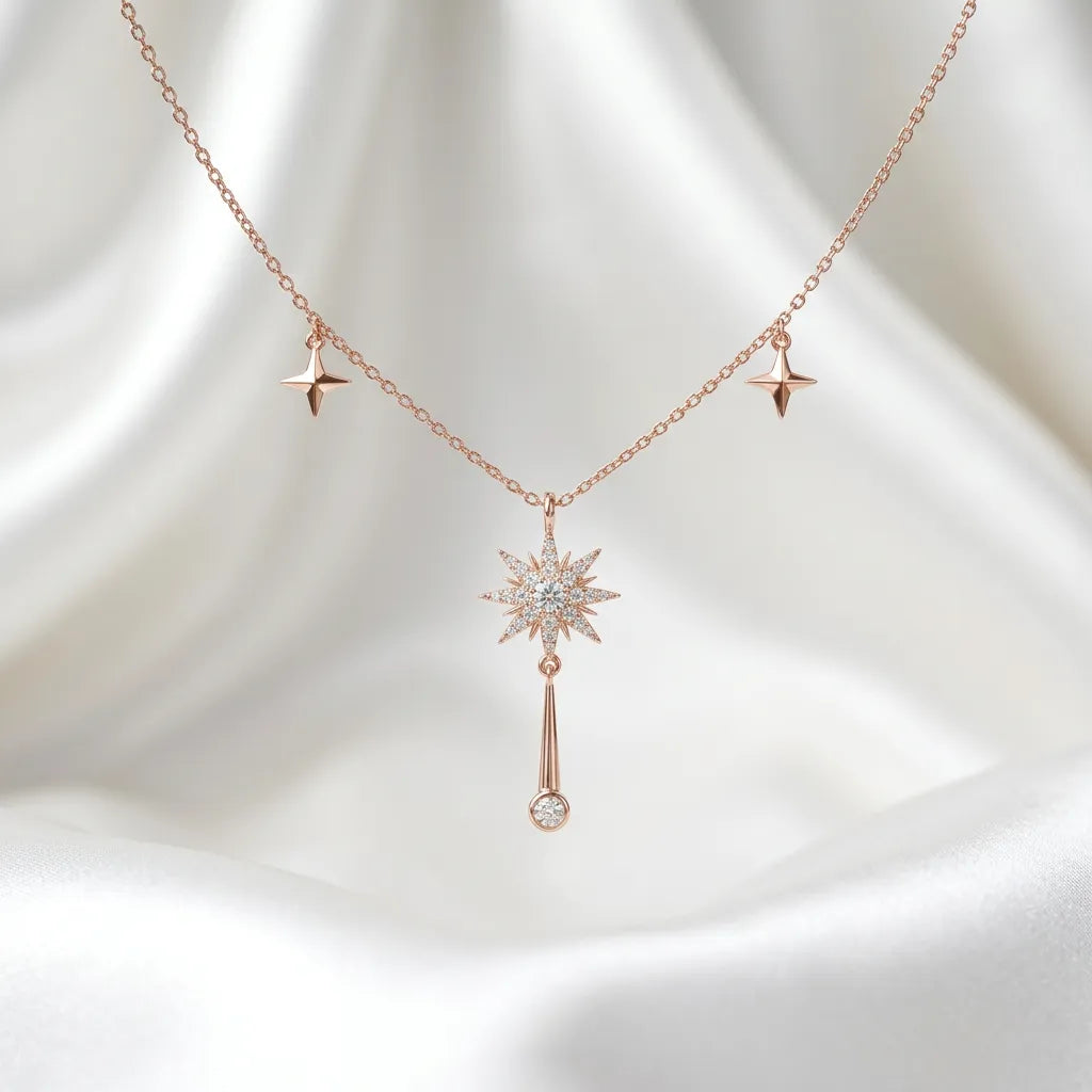 Silver Starburst Necklace