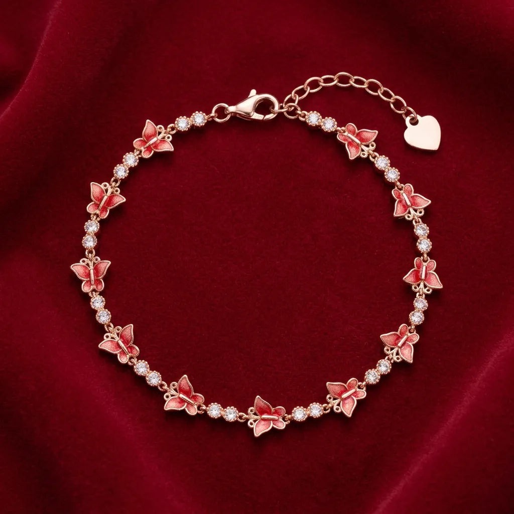 925 Silver Rose Gold Bracelet