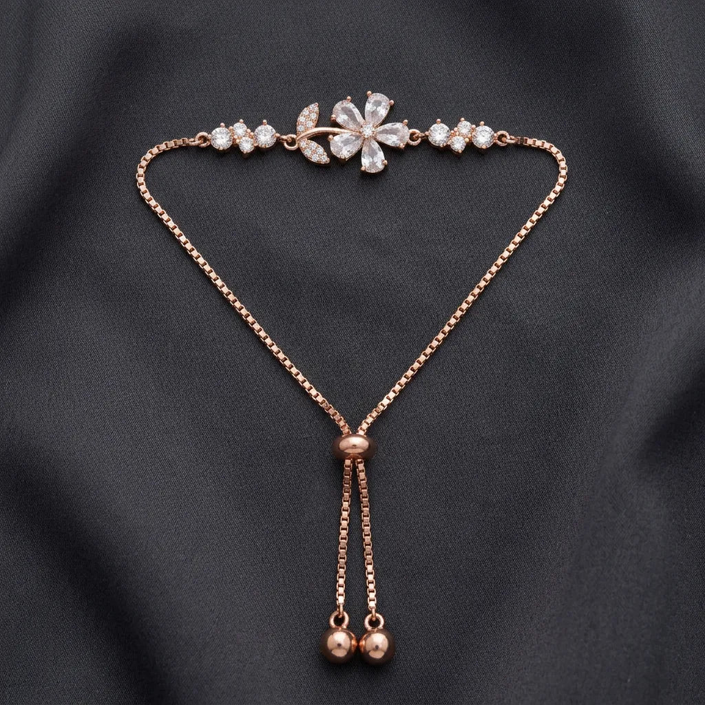 925 Silver Rose Gold Bracelet