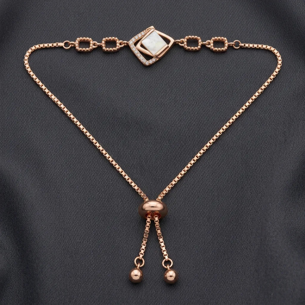 925 Silver Rose Gold Bracelet