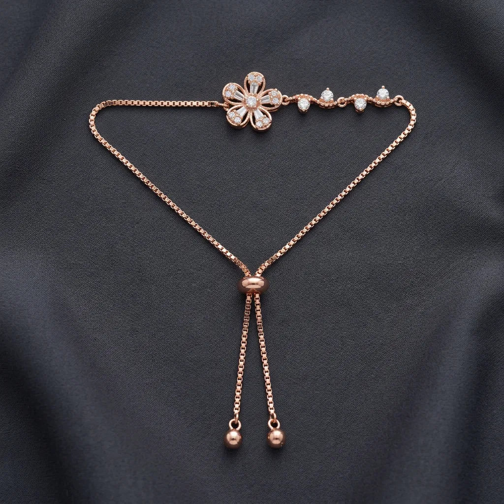 925 Silver Rose Gold Bracelet