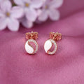 925 Silver Rose Gold Earrings
