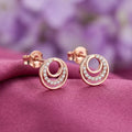925 Silver Rose Gold Earrings