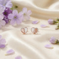 925 Silver Rose Gold Earrings