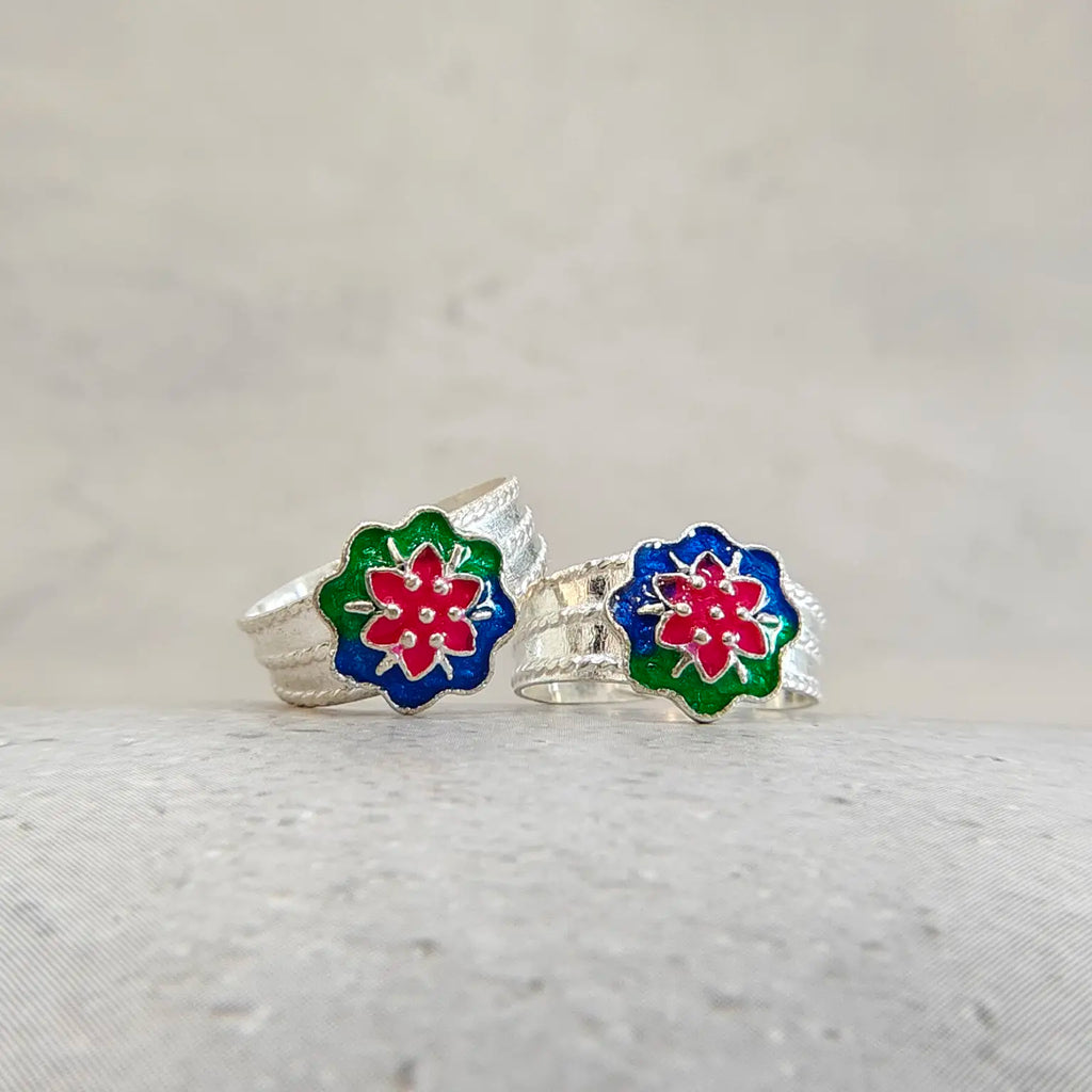 Flower Silver Metti