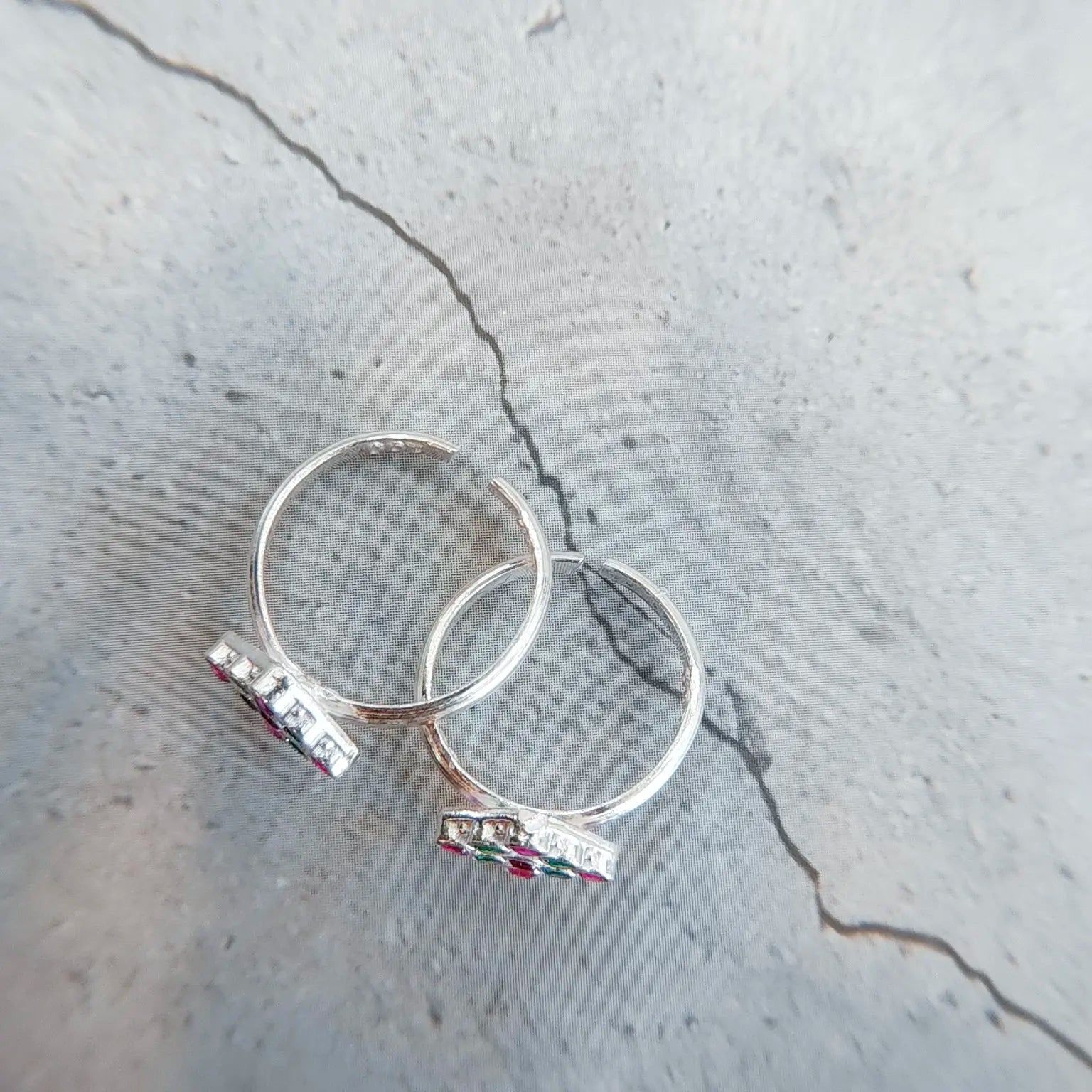 Square Shape Fancy Silver Metti