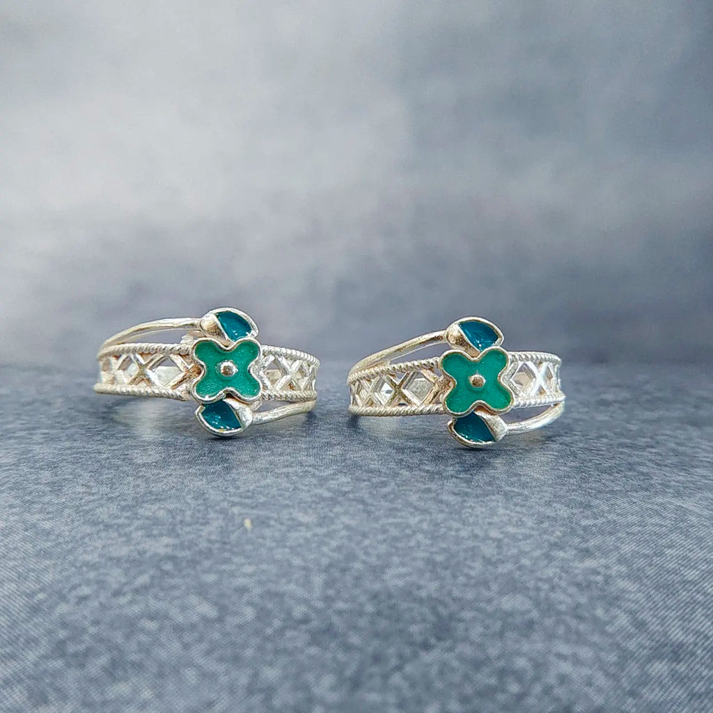 Fancy Enamel Silver Metti