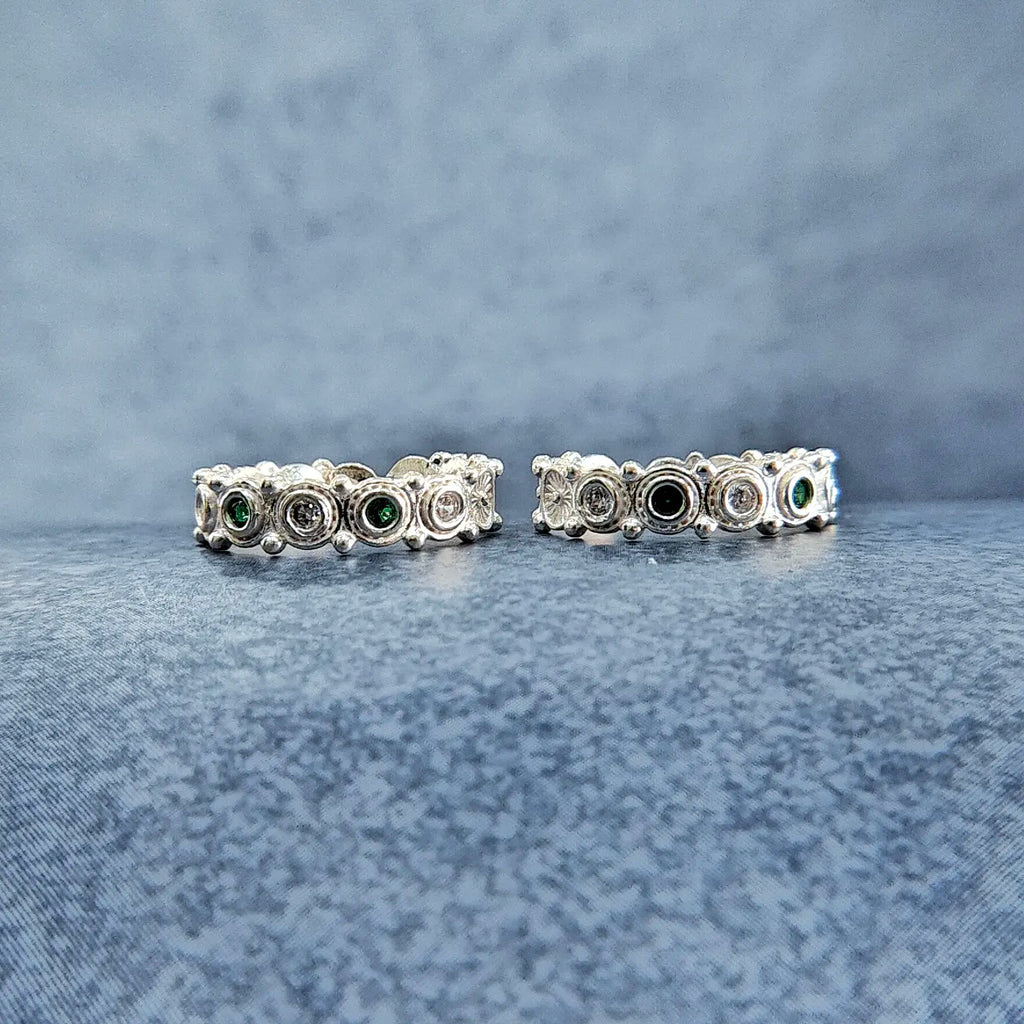 Fancy Stone Silver Metti