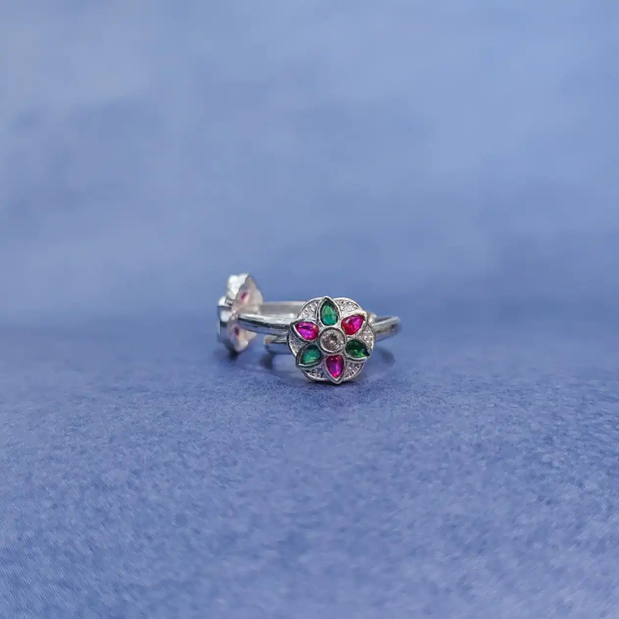 Fancy Stone Silver Metti