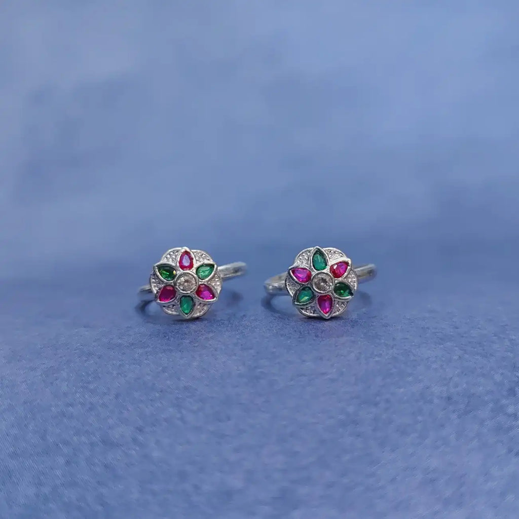 Fancy Stone Silver Metti