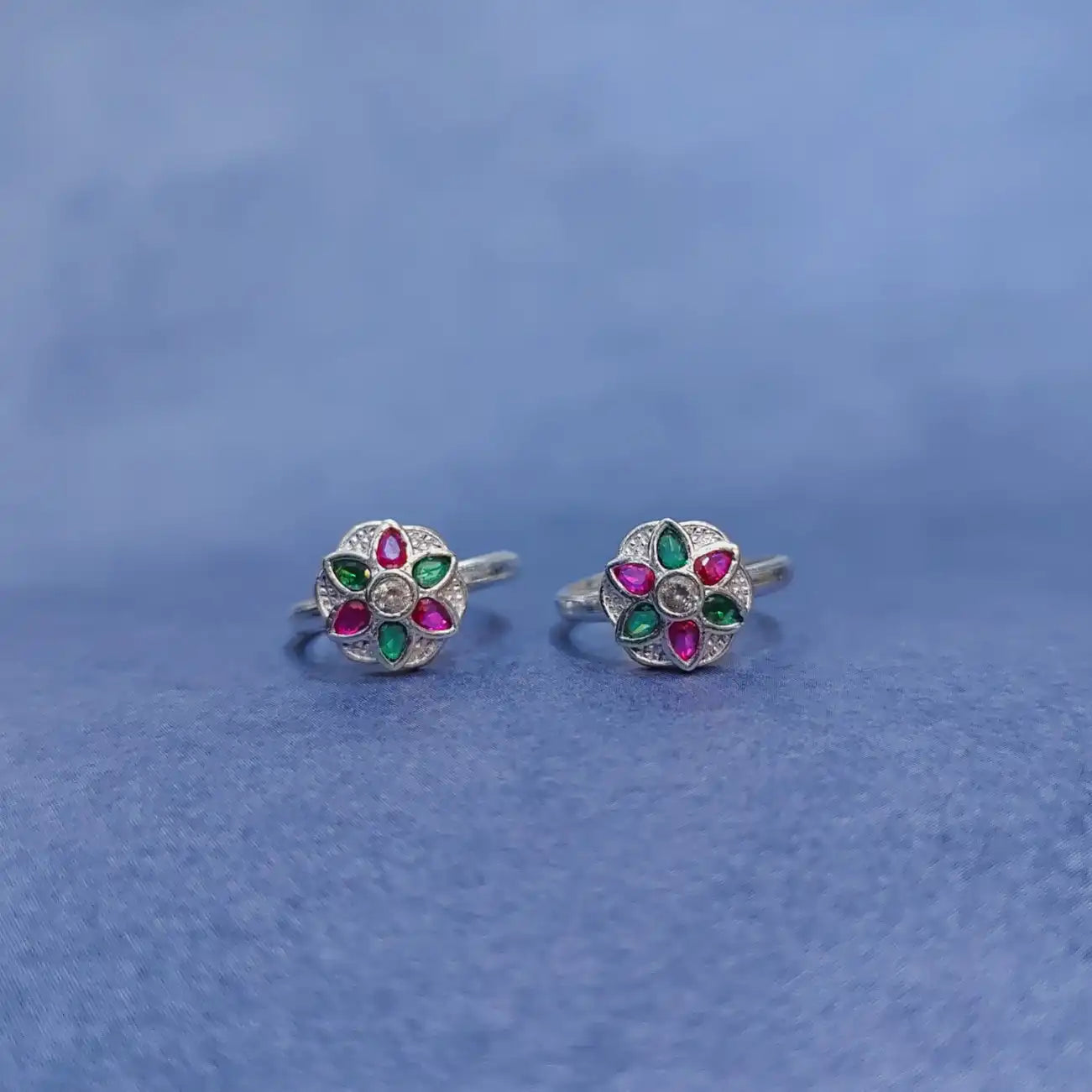 Fancy Stone Silver Metti