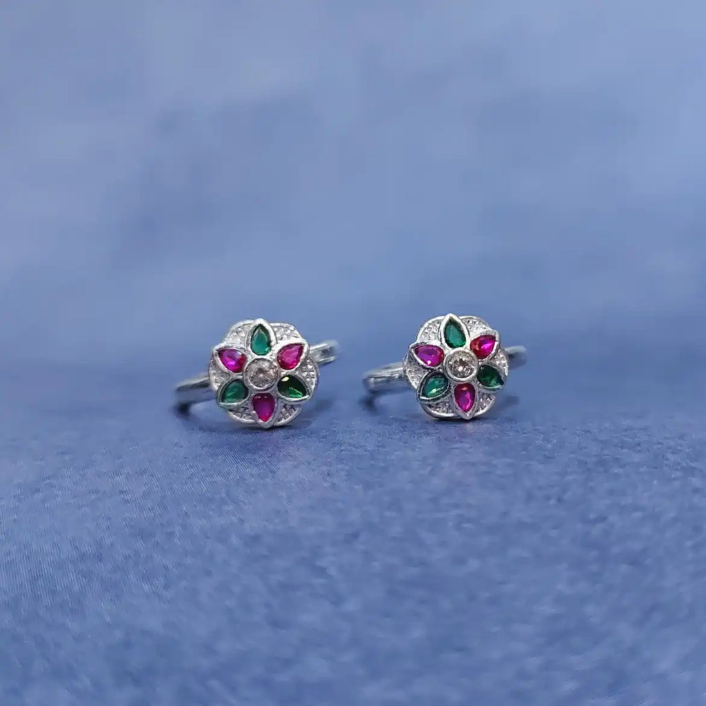 Fancy Stone Silver Metti