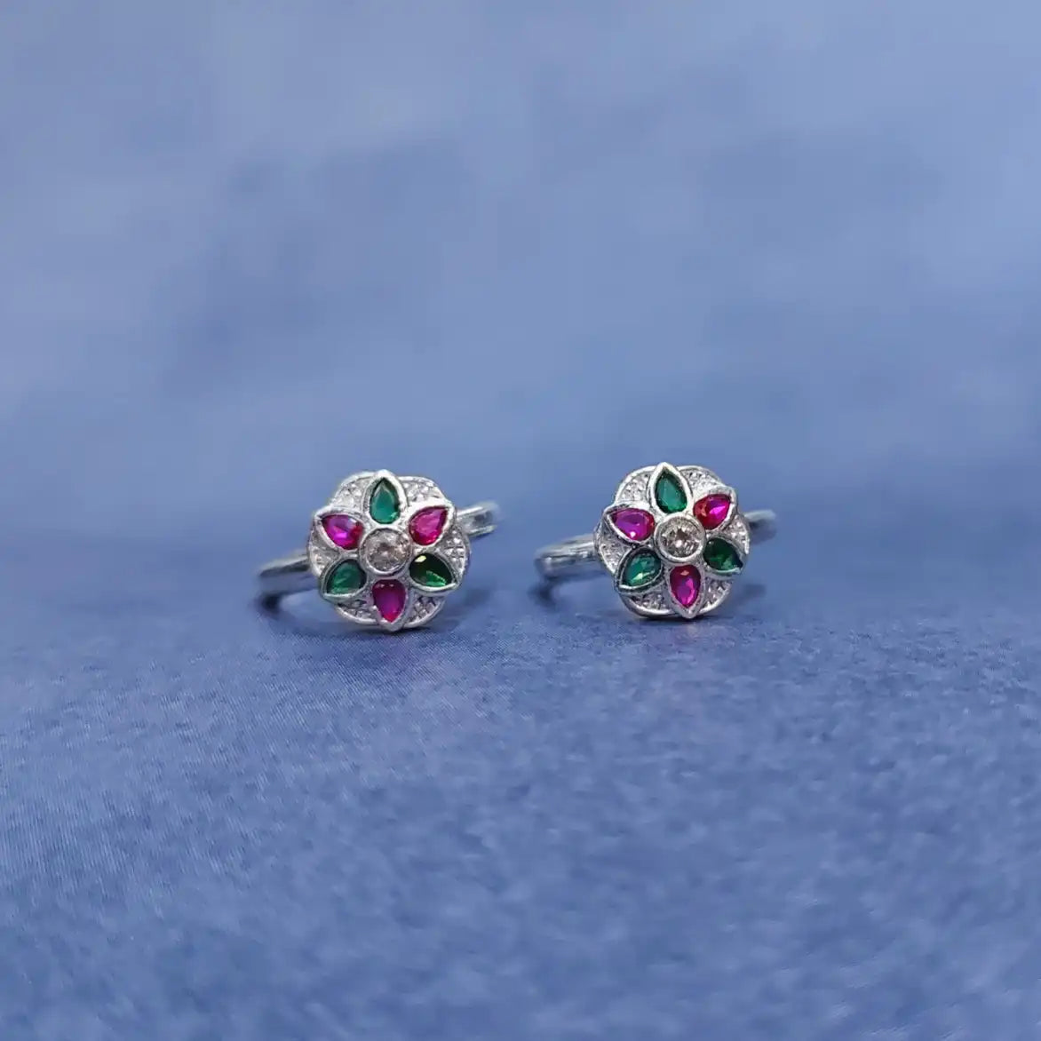 Fancy Stone Silver Metti