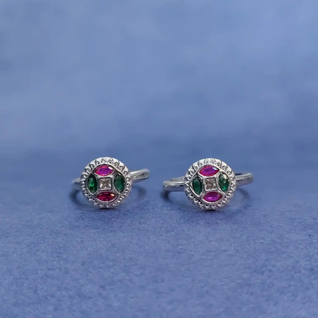 Fancy Stone Silver Metti
