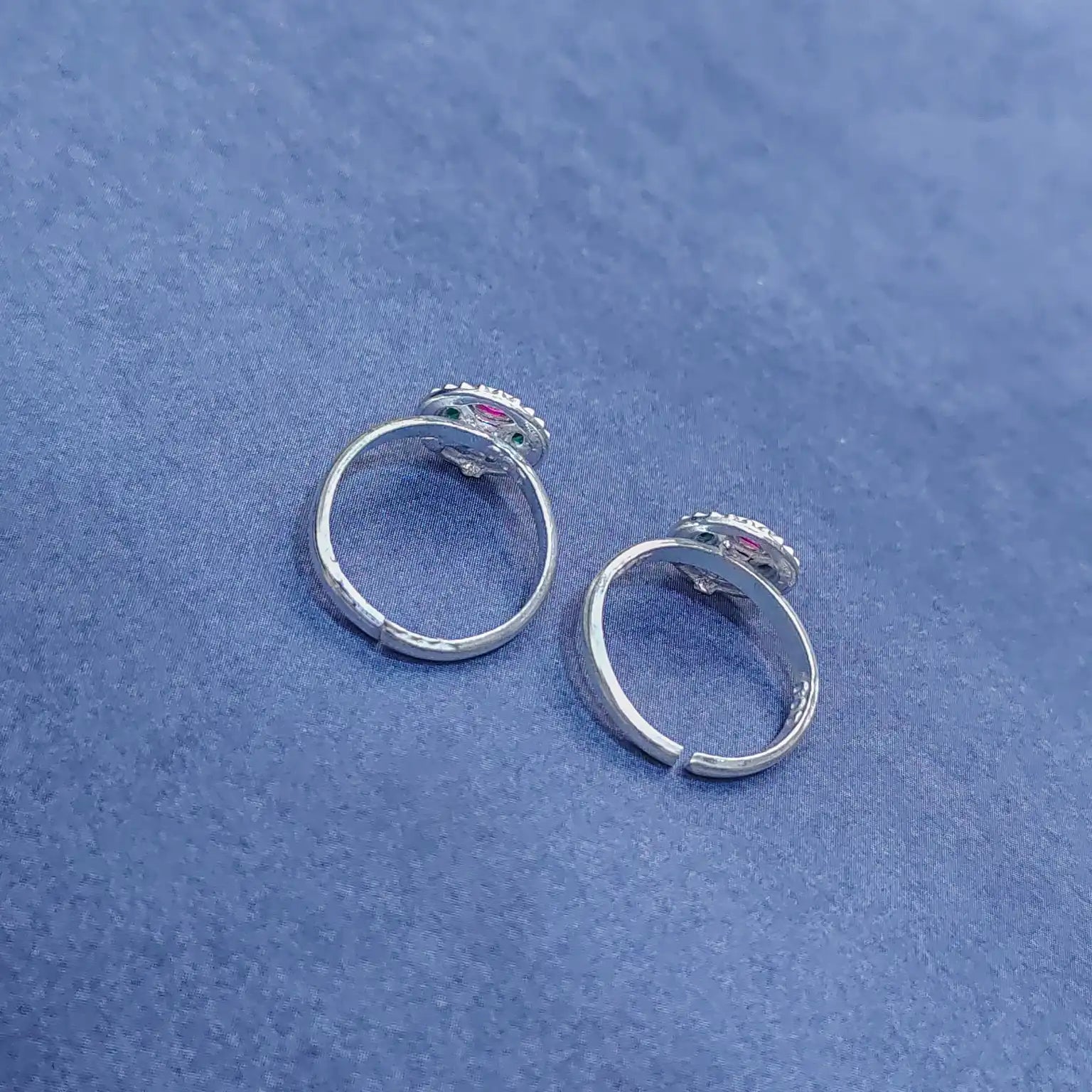 Fancy Stone Silver Metti