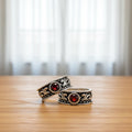 Traditional Antique Stone Silver Metti