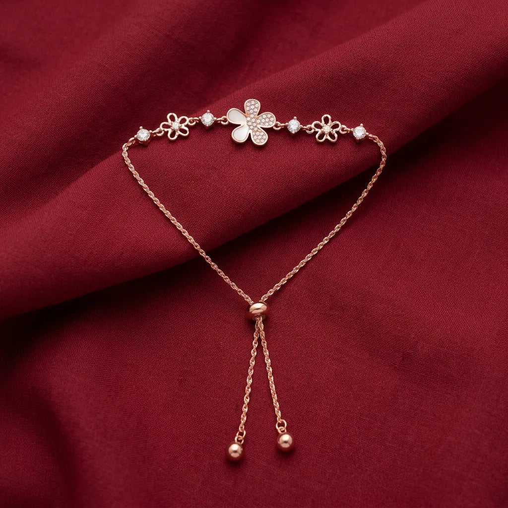 925 Silver Rose Gold Bracelet