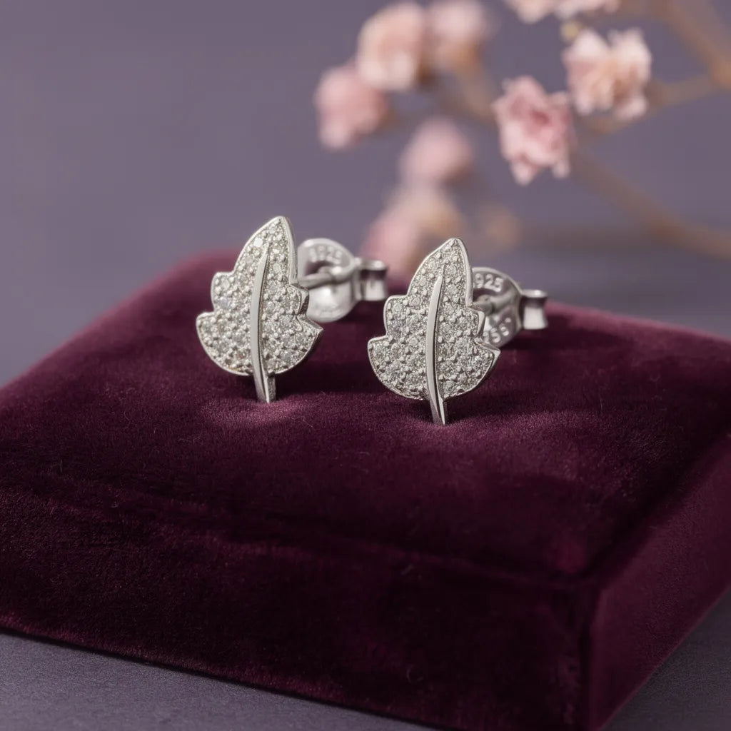 925 Silver Rose Gold Earrings