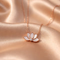 Silver Lotus Necklace