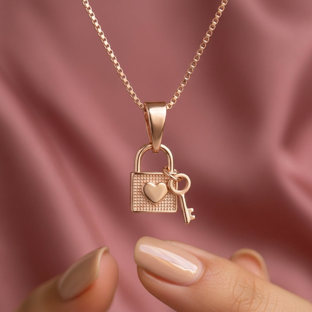 Silver Lock Necklace