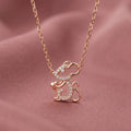 Silver Mouse Pendent Necklace